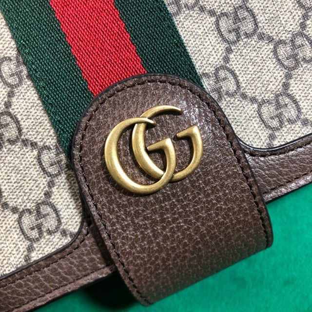 Gucci經典款女包 548304 古馳Ophidia系列 GG郵差包 古奇女士翻蓋包 Gucci斜挎包  gqy1951